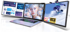Pitycbo DR145 Triple Monitor Laptop Screen Extender - Silver picture