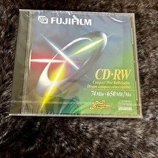 FujiFilm of 74-Minute • 650 MB CD-RW Compact Disc ReWritable Brand New & Sealed picture
