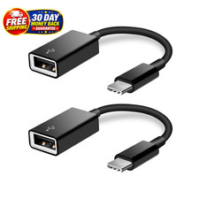 USB C to Adapter [2 Pack],Type-C OTG Cable Type C Male A Black picture