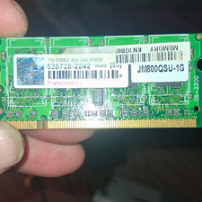 Transcend 1GB DDR2-800 200-Pin SO-DIMM Non-ECC Laptop RAM JM800QSU-1G picture