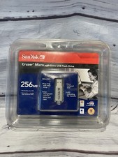SanDisk 256MB Cruzer Micro With Skins USB Flash Drive NOS Sealed SDCZ4-256-A19 picture