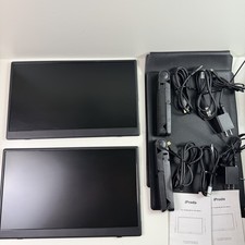 x2 iProda PD152KPN 15.6 Inch LCD Display HDMI Portable Monitor Black picture