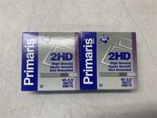 PRIMARIS 2HD HIGH DENSITY IBM 10-3.5 DISKETTES DISQUETTES LOT OF 2 picture