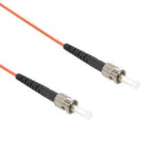 5 Pack of 1m ST/UPC-ST/UPC OM1 Multimode Simplex LSZH 3.0mm Fiber Optic Patch Ca picture