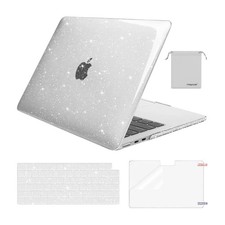 MOSISO Sparkly Glitter Case Compatible with MacBook Air 13 inch Transparent  picture