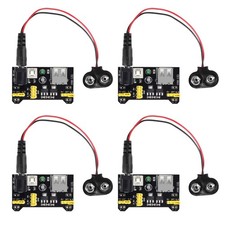 4PCS MB102 Solderless Breadboard Power Supply 3.3V/5V 9V Battery Cable 2.1MM picture