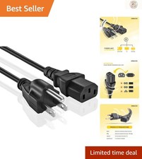 3-Foot AC Power Cord Replacement for Monitors, Printers & Scanners -  Approved picture