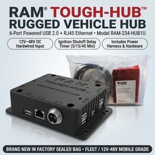 NEW RAM Mounts Tough-Hub 6-Port Powered USB Vehicle Hub 12V-48V RAM-234-HUB1U picture