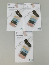 U Brands 12pc Faux Leather Cord Charging Cable Straps Lot Flexible Organizers picture