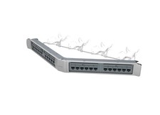 NEW - Commscope 360-IPR-1100A-E-GS3-1U-24 Angled Cat 6 U/UTP 24 Port Patch Panel picture