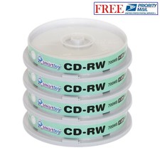 40 Pack Smartbuy CD-RW 1-12X 700MB/80Min High Speed Branded Logo Rewritable Disc picture