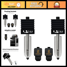 2PCS 0.2mm Hardened Steel Nozzles Hotend Kit for 3D Printers - Silicone Socks, H picture