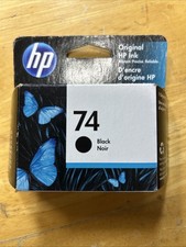 HP 74 Black Original Ink Cartridge CB335WN Genuine Print Exp. 2021 New Sealed picture