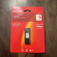 SanDisk Cruzer 4GB USB 2.0 Flash Drive Great For Video SDCZ36 Password Protected picture
