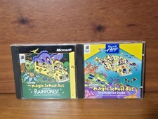 2 The Magic School Bus PC CD Game Explores the Ocean & Rainforest Microsoft VG picture