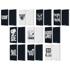OFFICIAL PEANUTS ROCK TEES LEATHER BOOK WALLET CASE FOR AMAZON FIRE picture