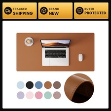 Large PU Leather Desk Pad Protector with Stitched Edges Non Slip Mouse Mat picture