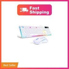 Gaming Keyboard and Mouse Combo, K1 RGB LED Backlit Keyboard with 104 Key for... picture