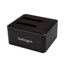 StarTech SDOCK2U33V Dual Bay USB 3.0 to SATA HDD SSD Docking Station Top Loading picture
