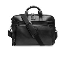 Bosca Napa Soft Leather Computer Laptop Double Zip Brief Bag Sold Out picture