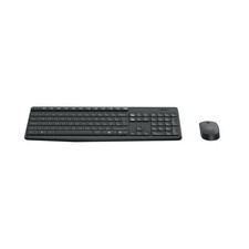 Logitech MK235 Keyboard Mouse Set Wireless USB QWERTZ German Grey 920-007905 picture
