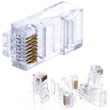 CAT6 RJ45 EZ Pass Through Modular Plug Network Cable Connector 8P8C 50-1000 Lot picture