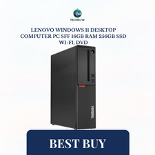 Lenovo Windows 11 Desktop Computer PC SFF 16GB RAM 256GB SSD Wi-Fi, DVD picture
