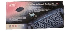 NEW IN OLD BOX BTC WIRELESS WINDOWS KEYBOARD 5113RF WITH RECEIVER RM0-KBRK picture