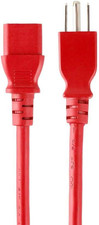 133555 18AWG Power Cable/Cord - 1Ft - Red 3 Conductor PC Power picture