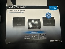 NETGEAR - Nighthawk AX3000 Dual-Band Mesh Wi-Fi System (3-pack) - Black picture