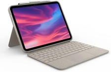 Logitech Combo Touch iPad 10th Gen Keyboard Case Trackpad Sand picture