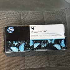 Genuine HP DesignJet 91 Photo Black 775ml P Ink Cartridge C9465A 2022 picture