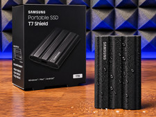 Samsung T7 Shield Portable SSD 2TB, USB 3.2 Gen 2, Up to 1,050 MB/s BLACK picture