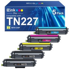 E-Z Ink Pro Compatible for Brother TN227 Toner TN 227 TN227-5P, Multicolor picture