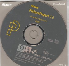 Nikon Picture Project 1.6 for Win / Mac NAS CD-Rom by Nikon 2005 2 Disk picture