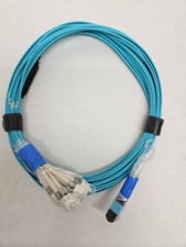 ***NEW*** FS MPO/MTP 3M 12F to 6XLC FIBER OPTIC BREAKOUT CABLE AQUA picture