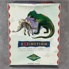 Vintage 1994 Extinction PC Game Windows Factory Sealed IDP Software Dinosaur picture