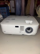 NEC NP410 White Desktop Projector VGA DVI S-Video LAN Audio In 2010 picture