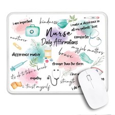 THEBESTU Nurse Daily Affirmations Non-Slip 10.2L x 8.3W inches, Multi-Nurse  picture
