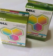 Dell Series 2 (7Y745) Color Ink Cartridge 2-Pack GENUINE for A940 A960 picture