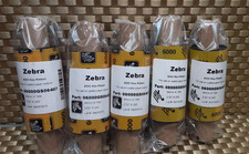 Zebra 6000 Wax Ribbons Black 64mm x 74M/2.52 x 2.43' 06000GS06407 (Lot of 5) picture