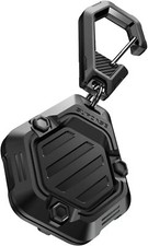 For Apple AirTag Unicorn Beetle PRO Rugged Shockproof Soft Keychain Case - Black picture