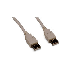 6ft USB Cable Type A Male to Type A Male Cable - Beige picture