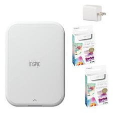 Canon iNSPiC PV-223 Smartphone Photo Printer White 3-Piece Set picture