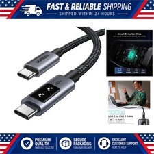 UGREEN USB C Cable 100W LED Display Fast Charging 6.6ft Nylon Braided Black picture