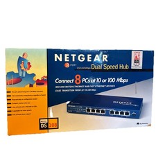 Netgear Pro Series Dual Speed Hub 10/100 Mbps DS108 8 port (no power cord) picture
