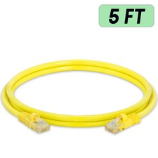 Yellow Cat5e Cable RJ45 Ethernet Patch Cord Router Cable LAN Network Wire Lot picture