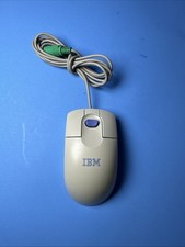 2000 IBM MO09K PS/2 ScrollPoint II Ball Mouse for PC ~ Beige Tested Working picture