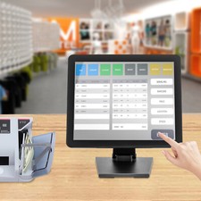 17 Inch Touch Screen POS LCD TouchScreen Monitor Retail Kiosk Restaurant Bar USA picture