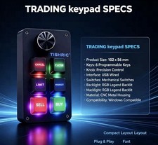 New 6 Keys 1 Knob RGB Macro Programming Mini Keyboard For Stock Trading USB Wins picture